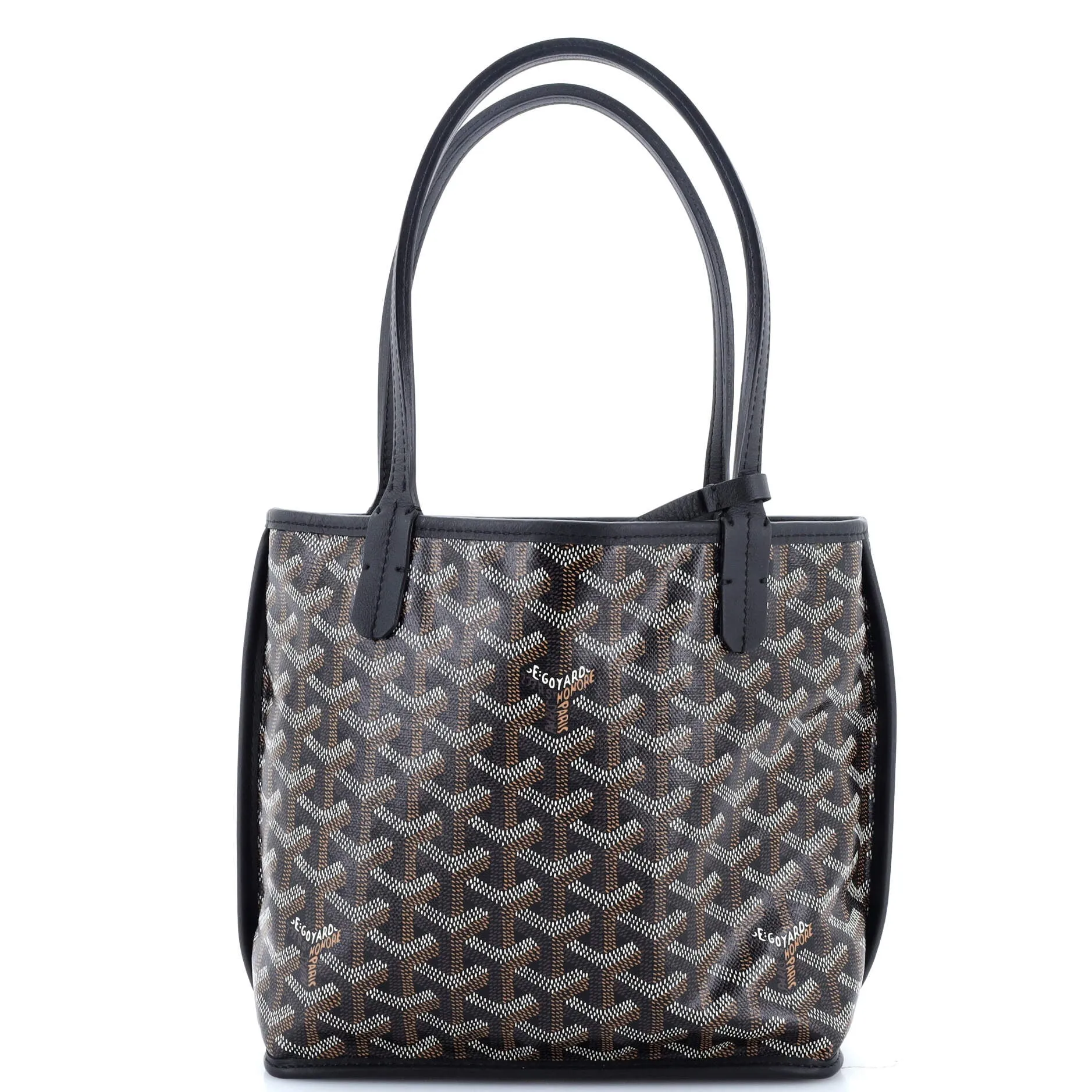 Anjou Reversible Tote Coated Canvas Mini