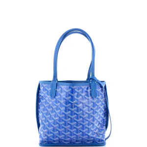 Anjou Reversible Tote Coated Canvas Mini