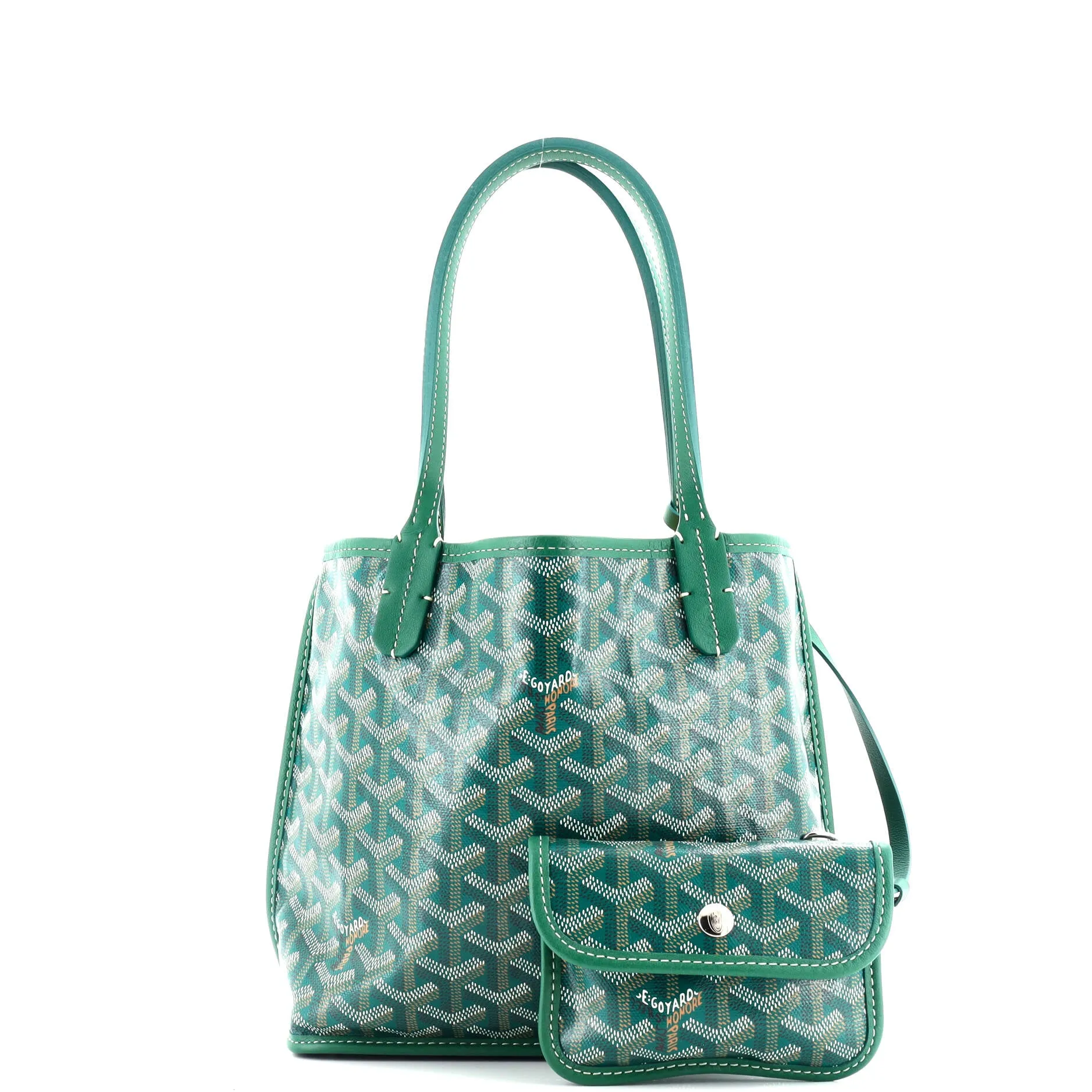 Anjou Reversible Tote Coated Canvas Mini