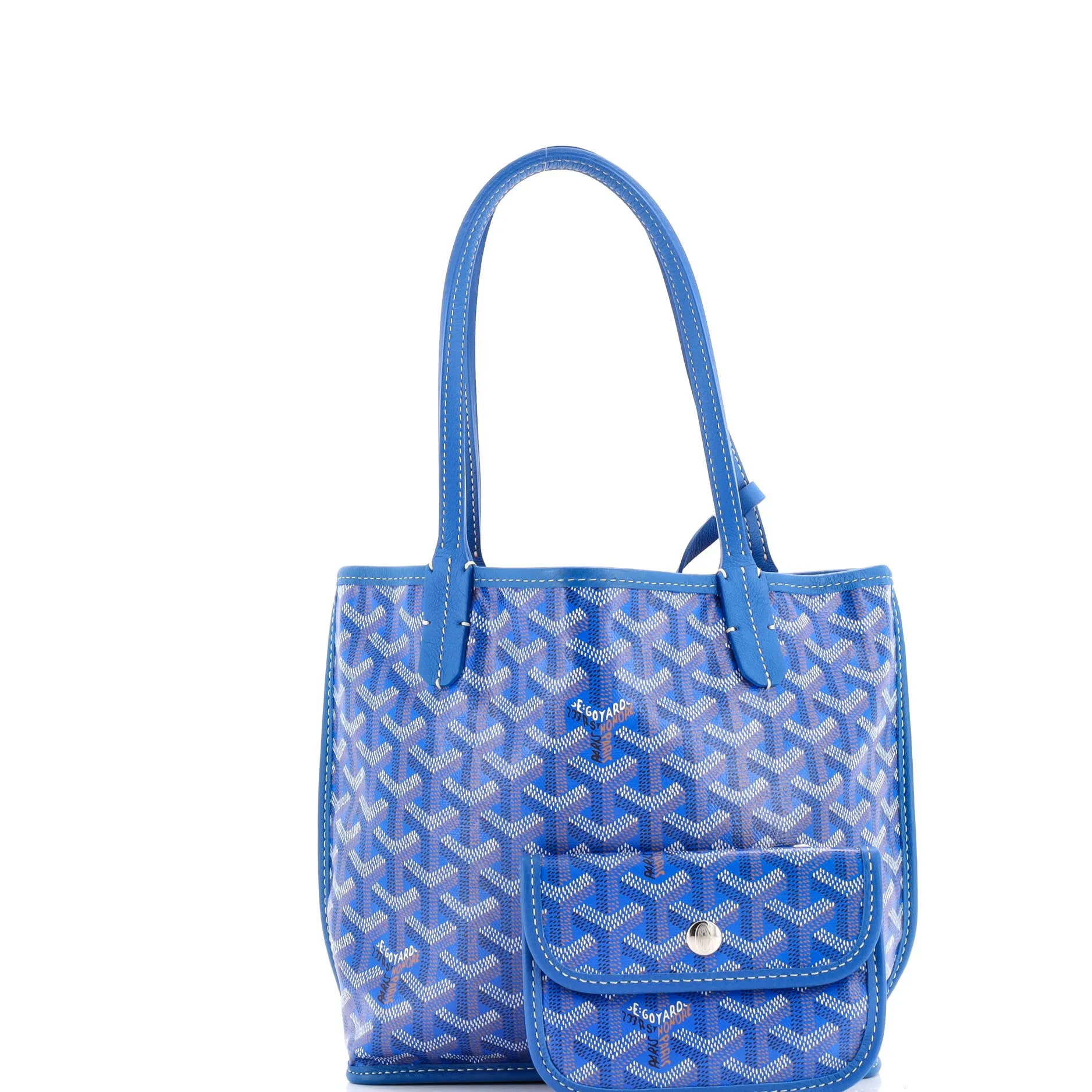Anjou Reversible Tote Coated Canvas Mini