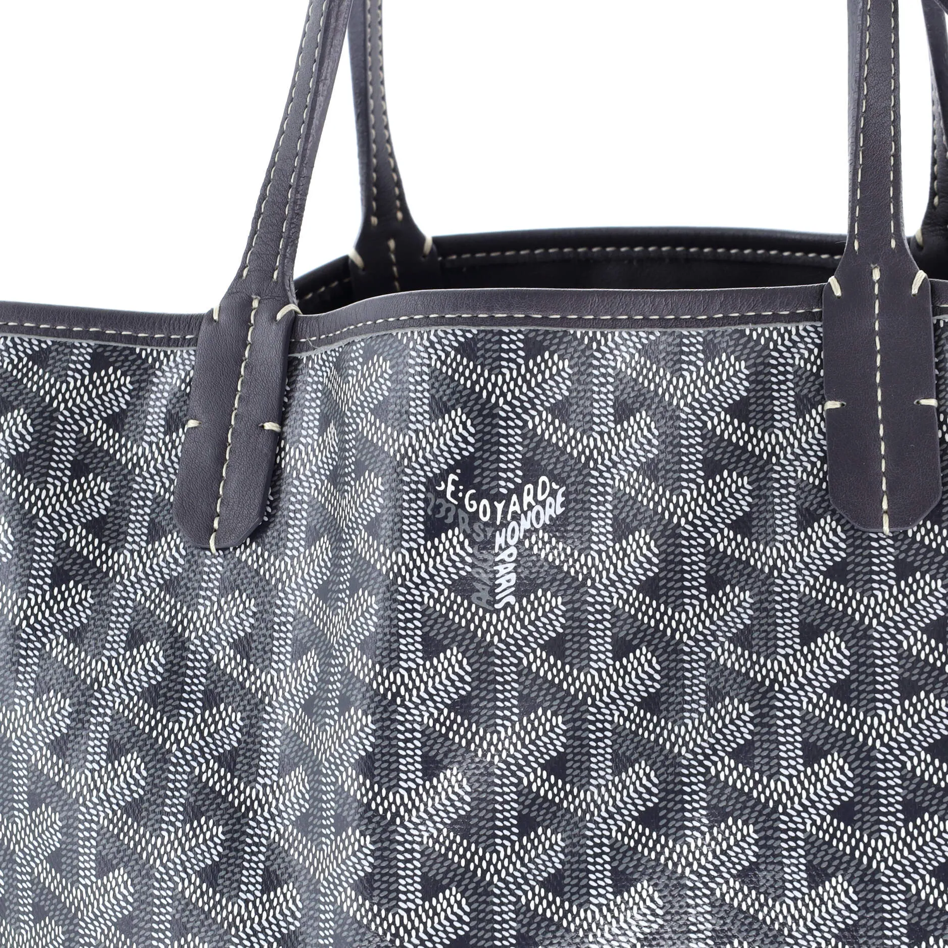 Anjou Reversible Tote Coated Canvas PM