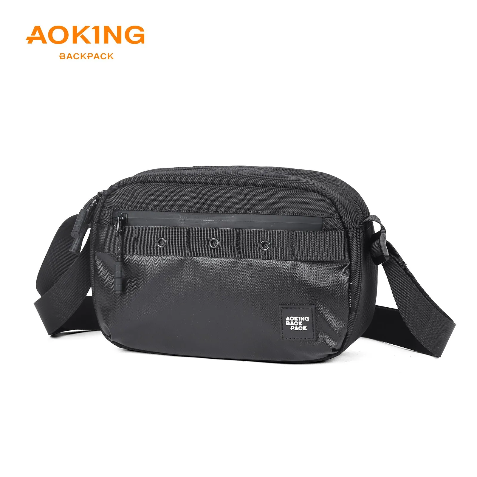 Aoking Black Fashion Men Waterproof Crossbody Sling Bag XK3035-5
