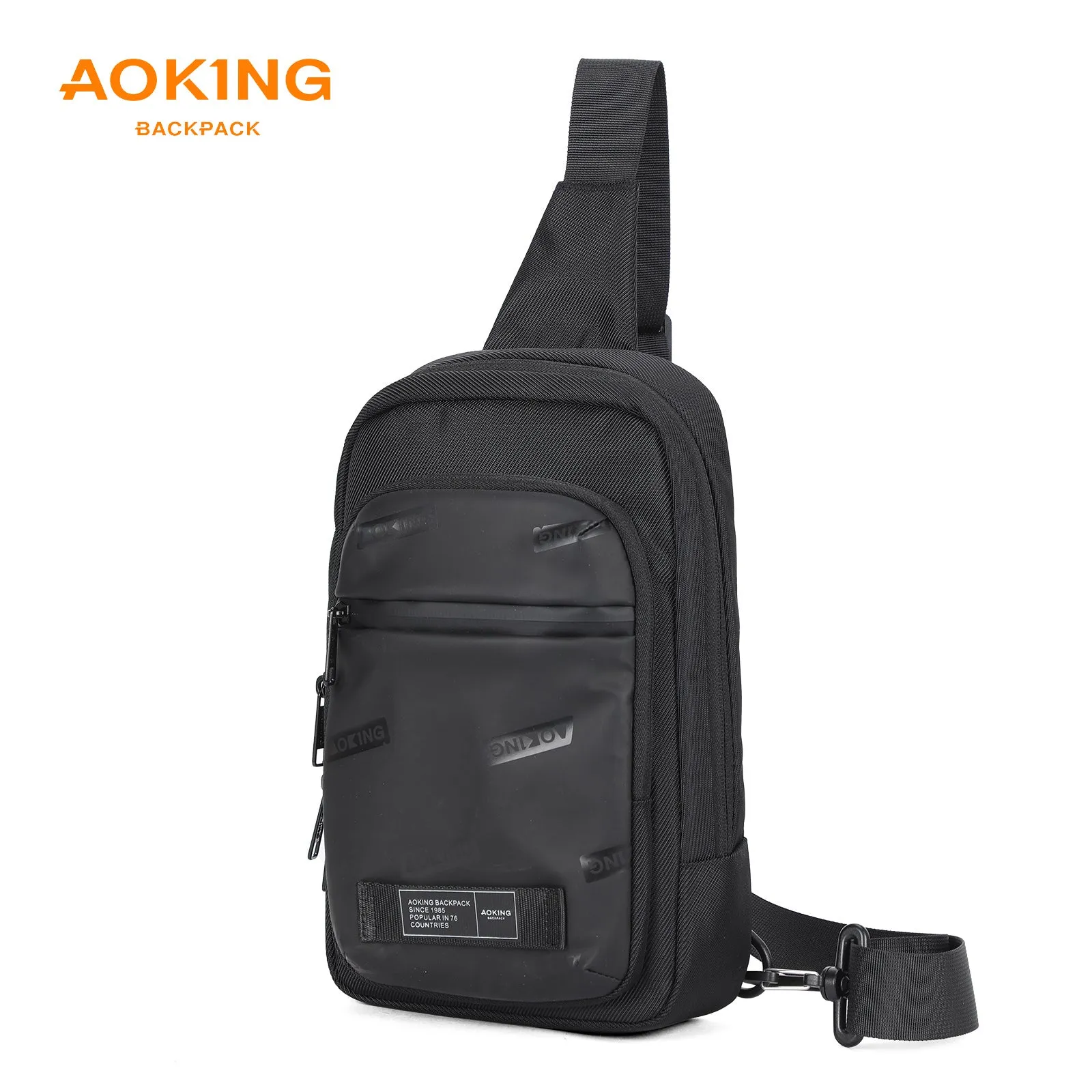 Aoking Black Fashion Men Waterproof Crossbody Sling Bag XY3073