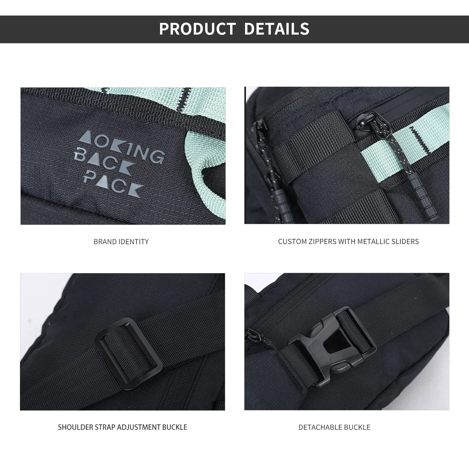 Aoking Casual Sport Lightweight Waist Bag XY3030-8
