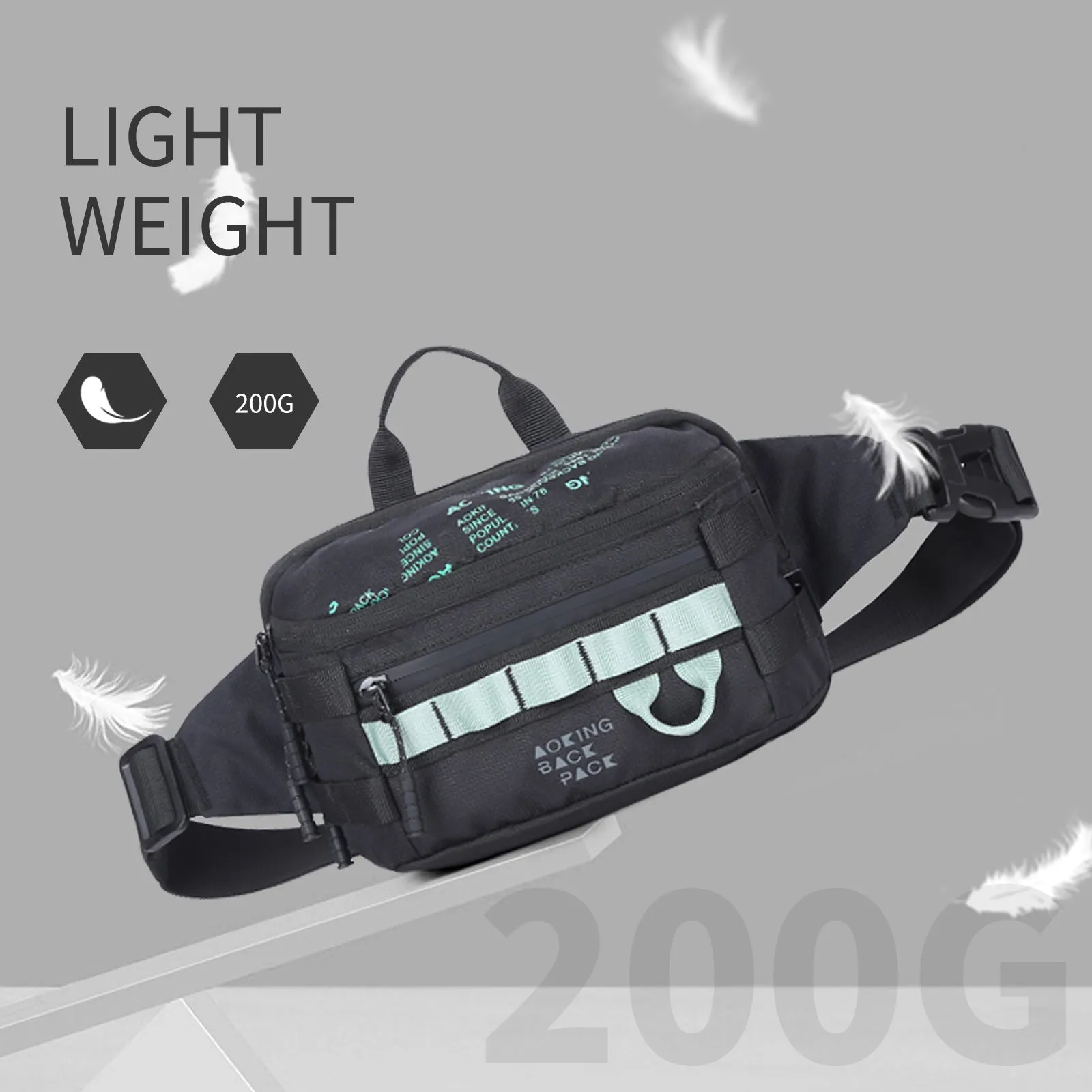 Aoking Casual Sport Lightweight Waist Bag XY3030-8