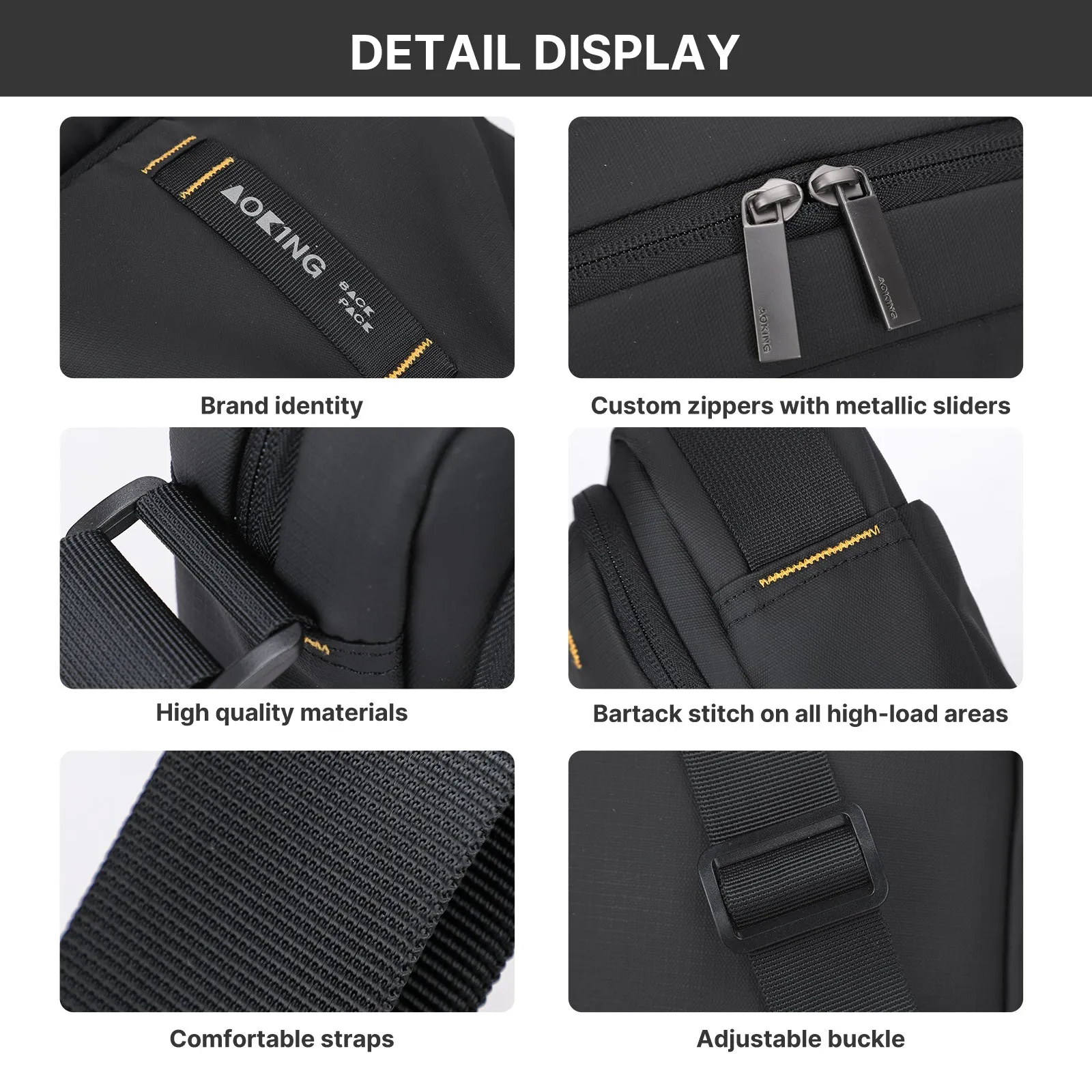 Aoking Durable Large Capacity Cross-Body Shoulder Bag SK3087-5
