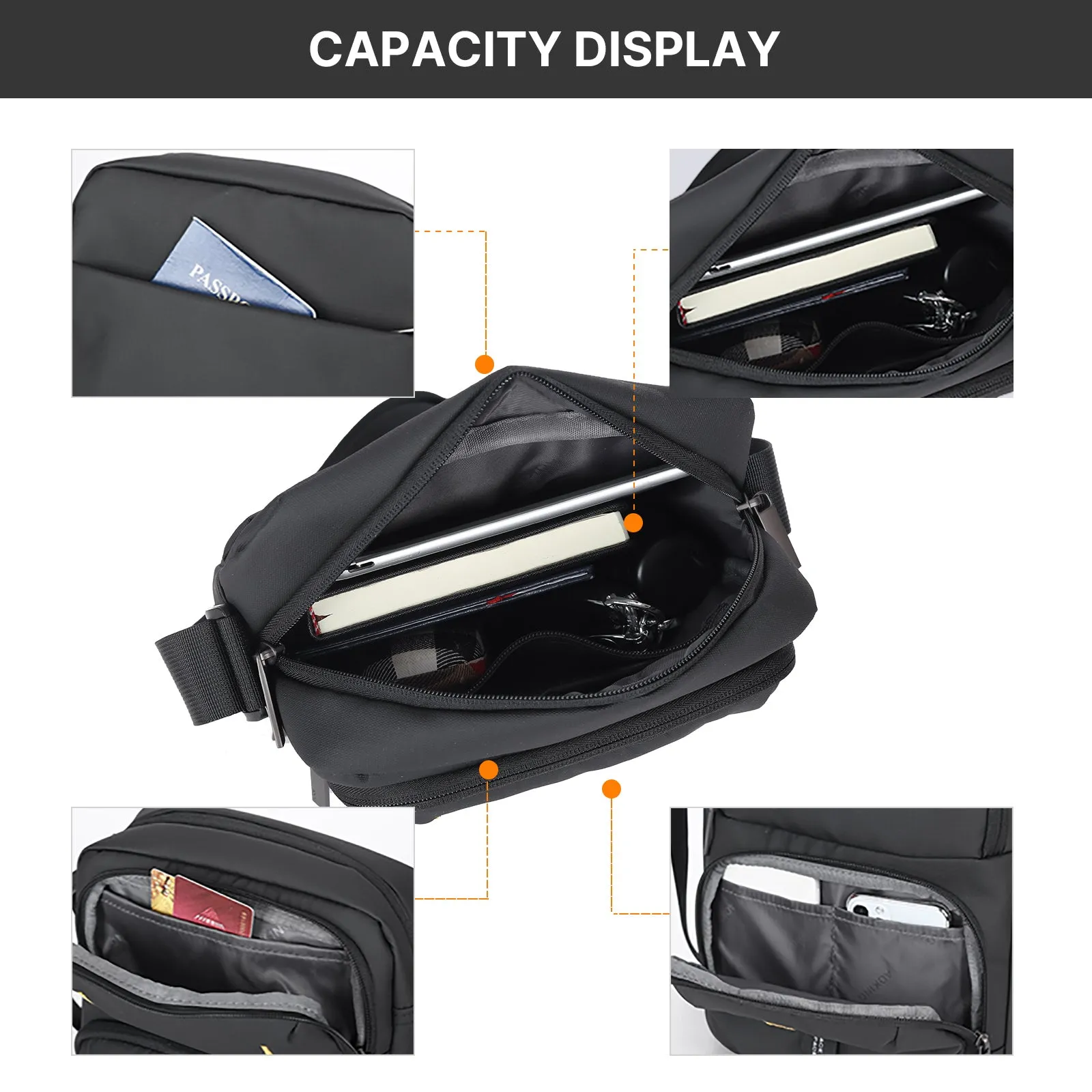 Aoking Durable Large Capacity Cross-Body Shoulder Bag SK3087-5