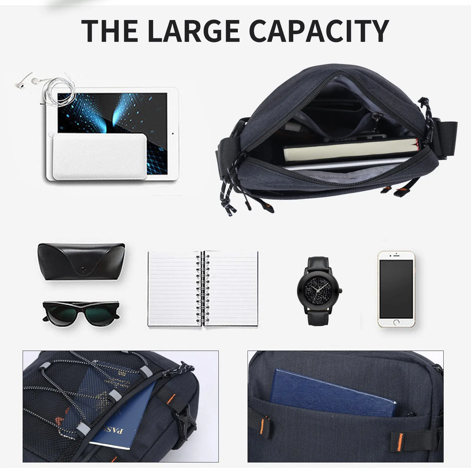 Aoking Fashion Waterproof Durable Crossbody Sling Bag SK3098
