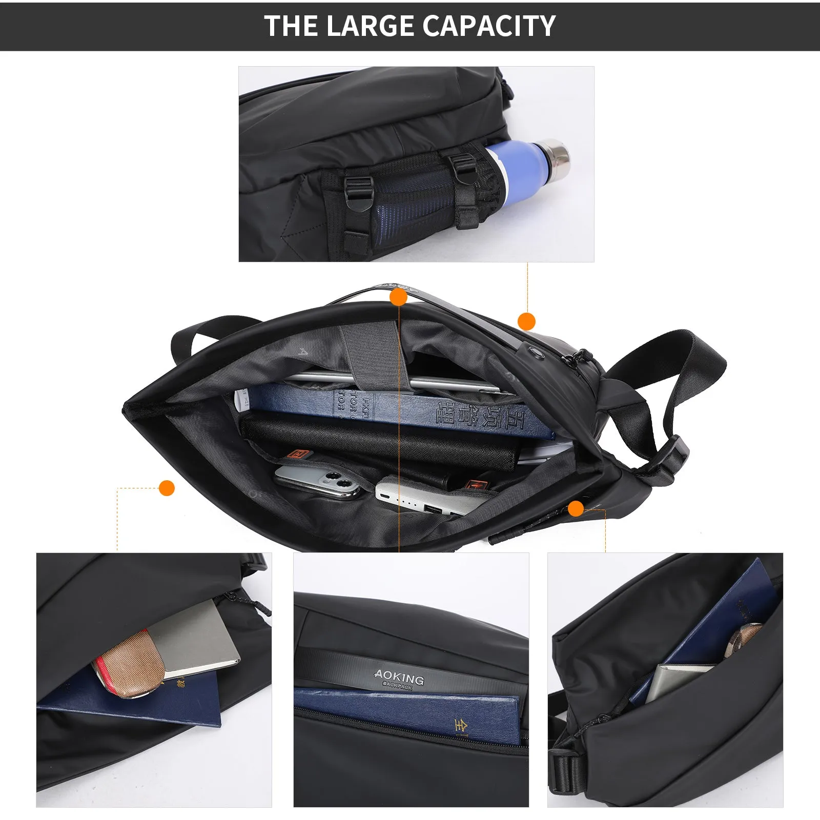 Aoking Fashion Waterproof Durable Crossbody Sling Bag SY4005-5