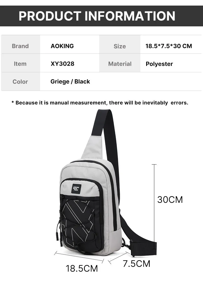 Aoking Men Waterproof Sling Bag XY3028