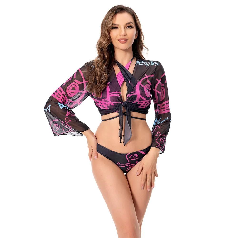 Arcane League of Legends Season 2 Jinx Cosplay Costume Female Black Swimwear Outfits Halloween Carnival Suit