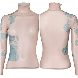 Arcane Season 2 League of Legends Jinx Cosplay Costume Female Flesh Color Top Halloween Carnival Suit