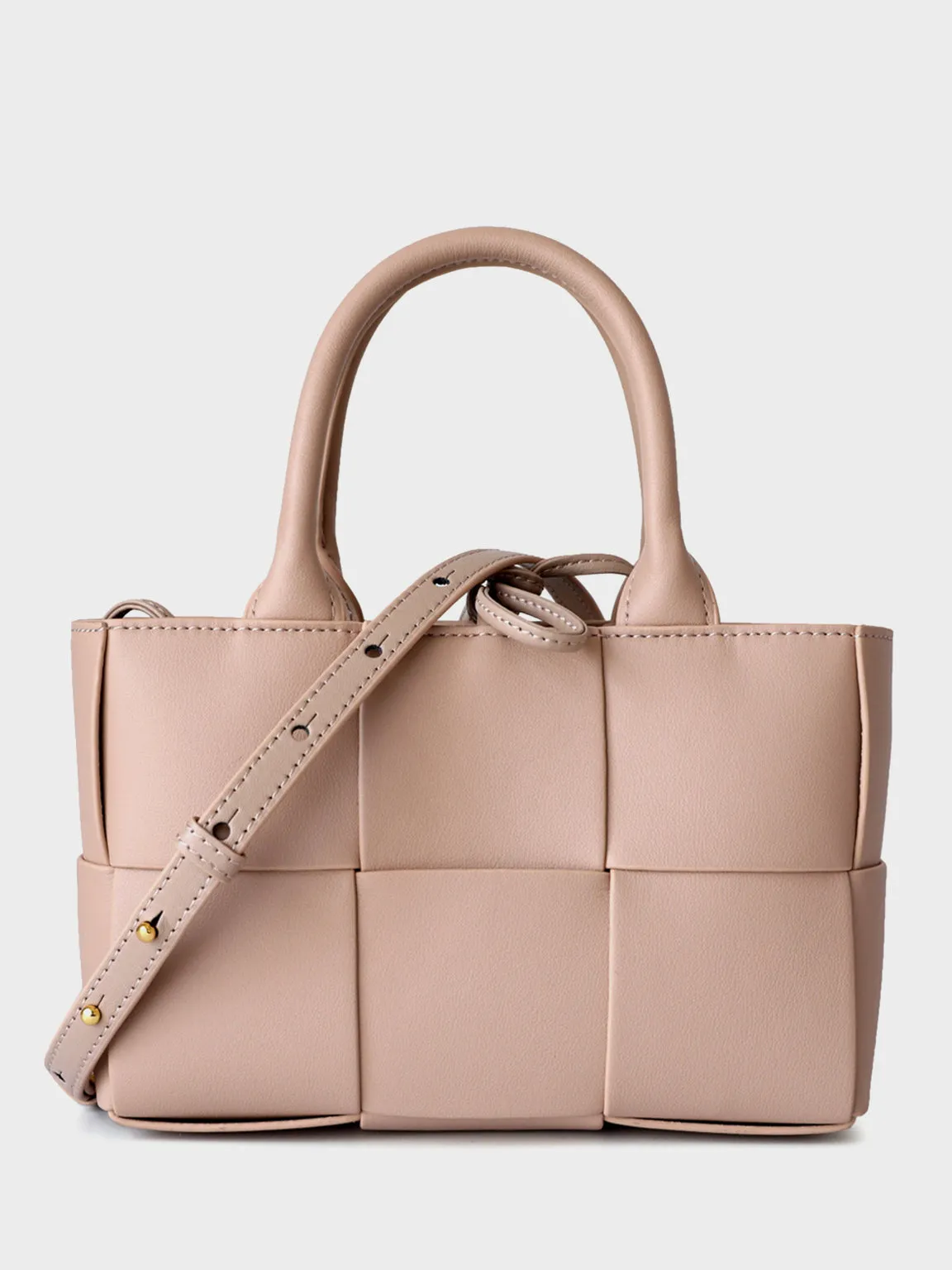 Arco Tote Bag Square Woven Basket Bag Braiding Shoulder Bag