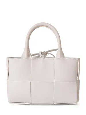 Arco Tote Bag Square Woven Basket Bag Braiding Shoulder Bag