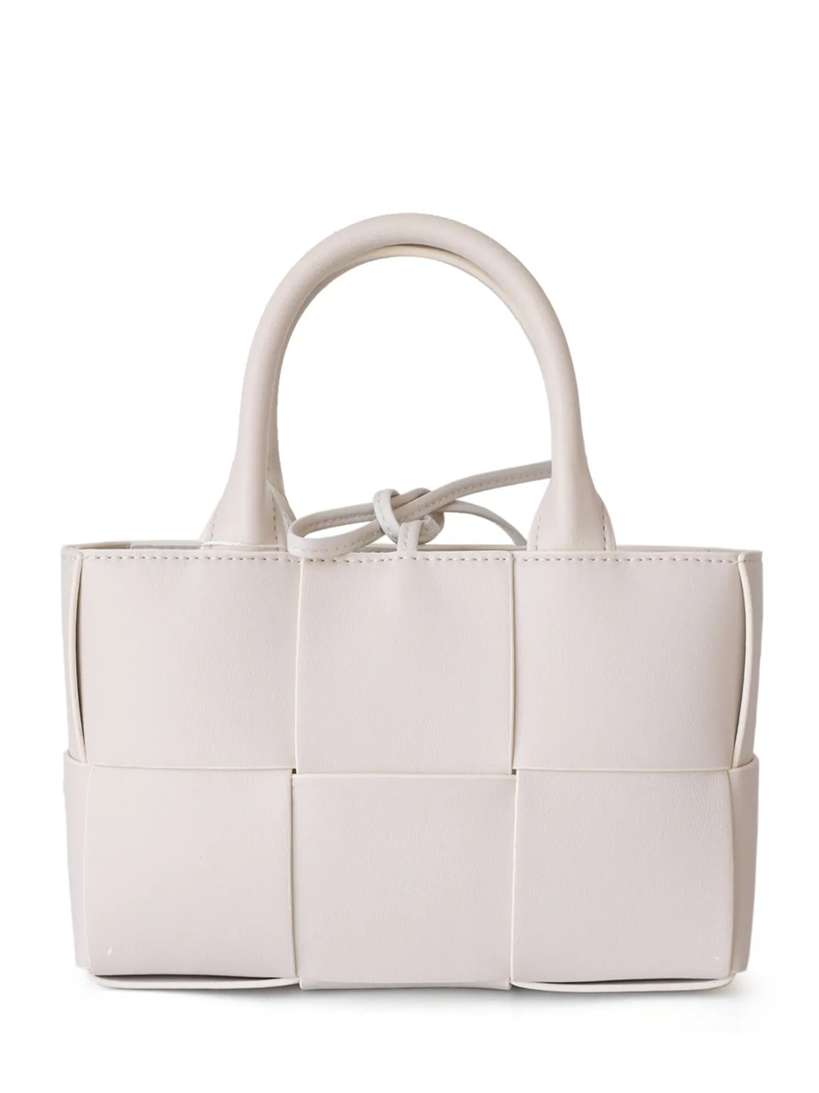 Arco Tote Bag Square Woven Basket Bag Braiding Shoulder Bag