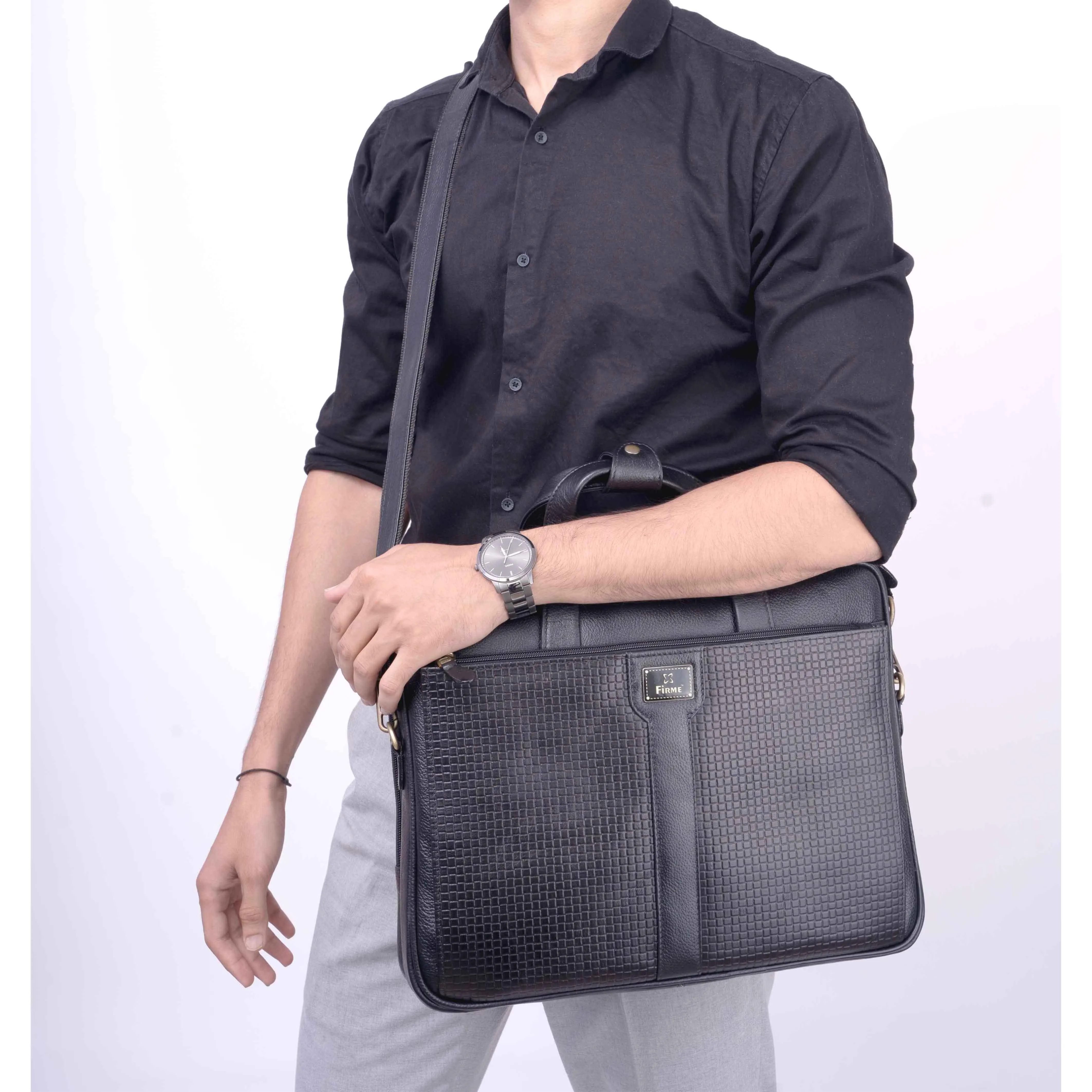 Aries – 1 Leather 15.6' Laptop Bag
