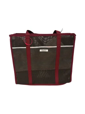 ARLENE MORILLO- Versa Talega Reversible Tote- Black, White and Burgundy