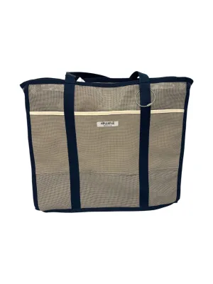 ARLENE MORILLO- Versa Talega Reversible Tote-Navy / White and Grey
