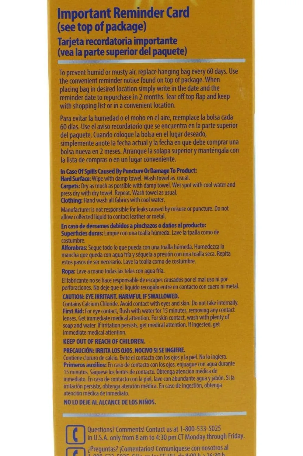 Arm & Hammer Moisture Absorber & Odor Eliminator 16oz Hanging Bag, 3 Pack (6 Bags Total) - Eliminates Musty Odors & Freshens Air for Closets, Laundry rooms, Mud Rooms