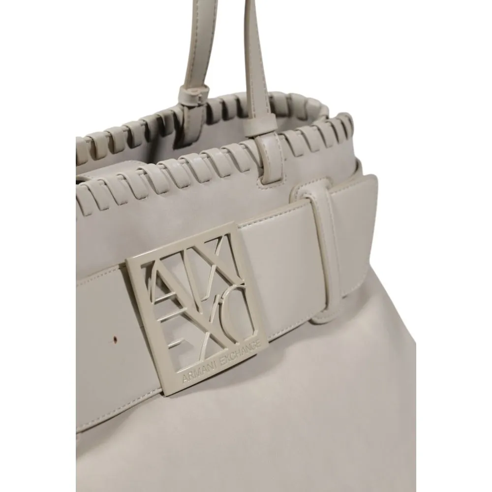 Armani Exchange Beige Polyester Handbag