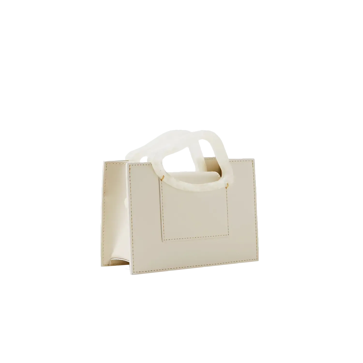 ARP MINI | OFF-WHITE Leather Handbag by NATURAE SACRA