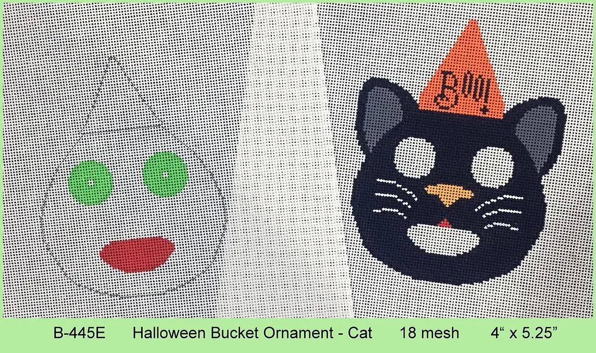B-445E Halloween Bucket Ornament - Cat