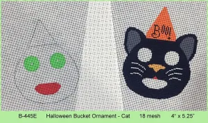 B-445E Halloween Bucket Ornament - Cat