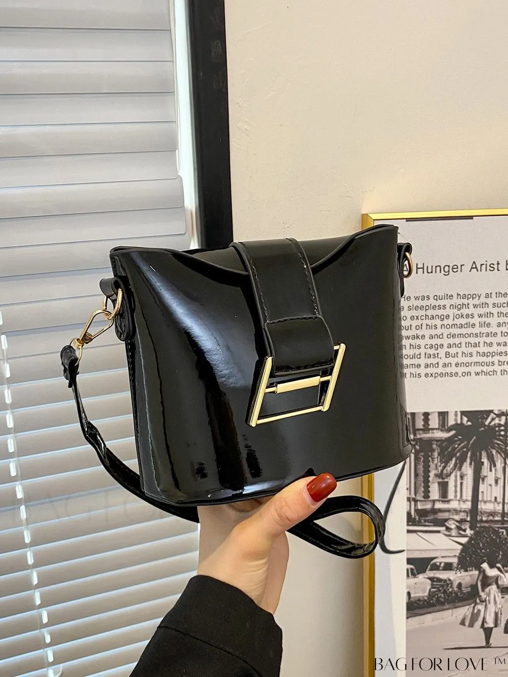 BagForLove - Compact Metallic Decor Bucket Bag with Stylish Appeal