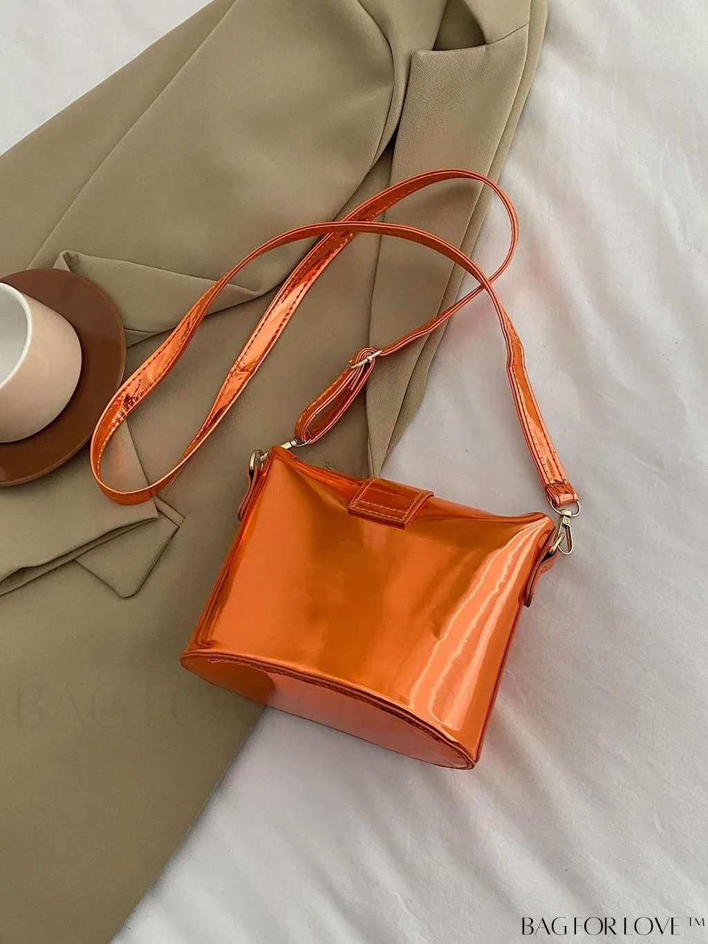 BagForLove - Compact Metallic Decor Bucket Bag with Stylish Appeal