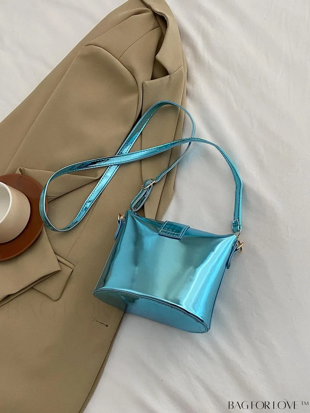 BagForLove - Compact Metallic Decor Bucket Bag with Stylish Appeal