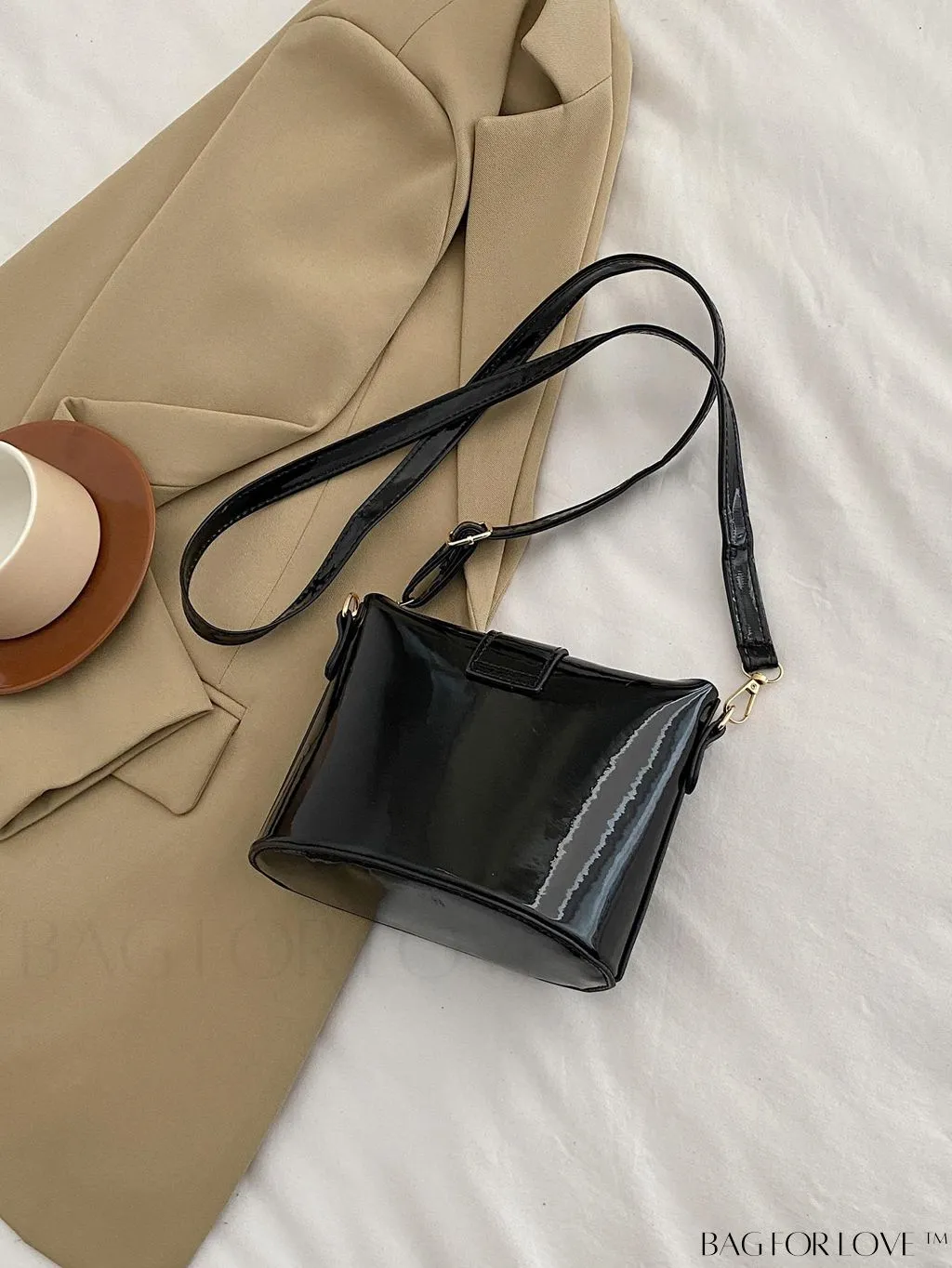 BagForLove - Compact Metallic Decor Bucket Bag with Stylish Appeal