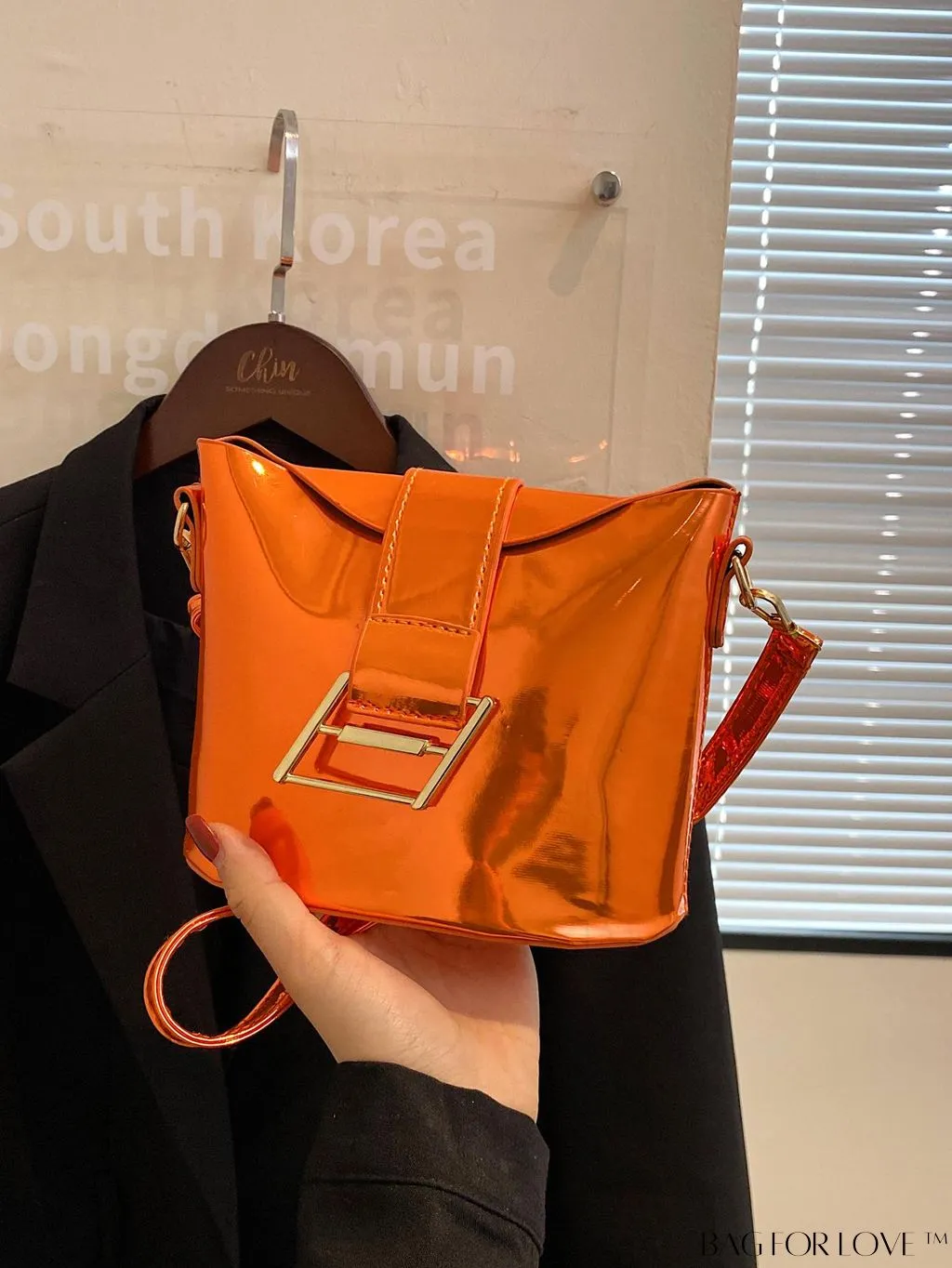 BagForLove - Compact Metallic Decor Bucket Bag with Stylish Appeal