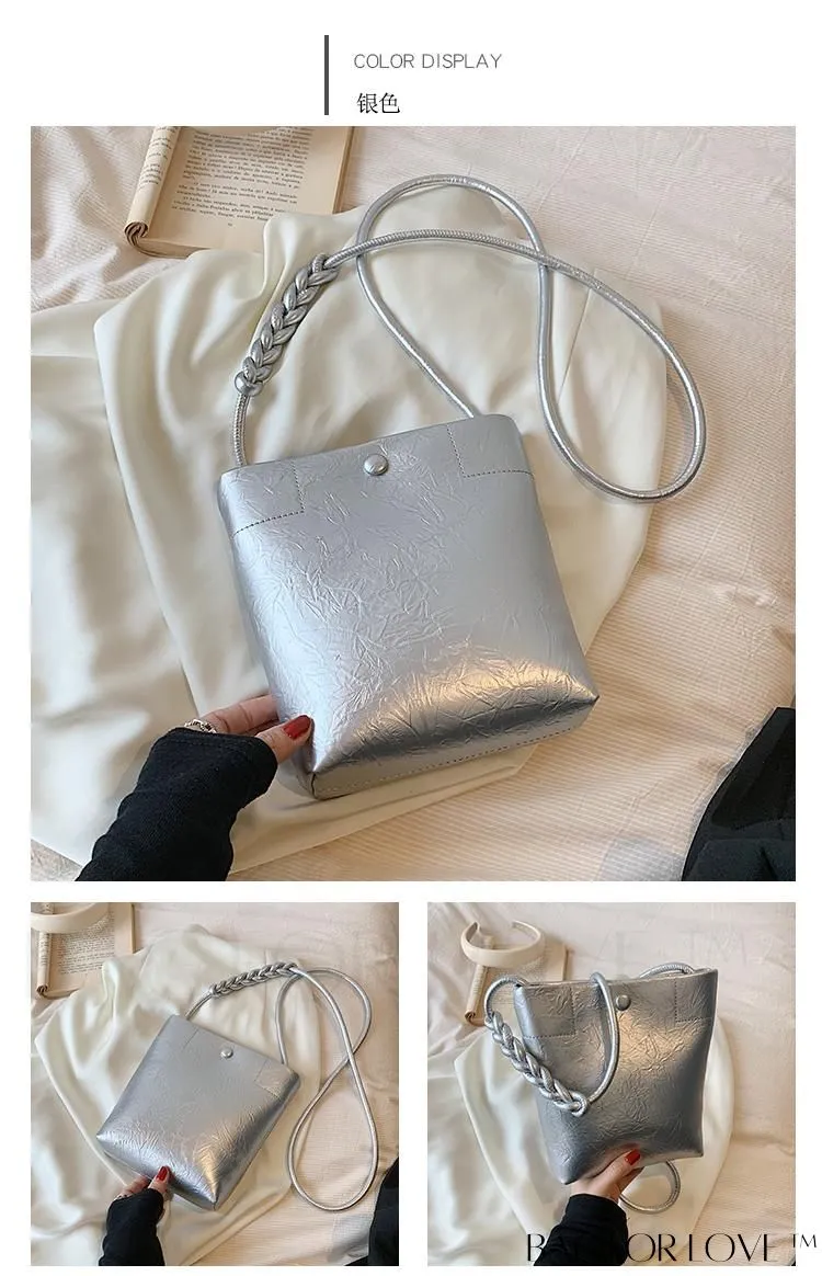 BagForLove - Stylish Compact Shoulder Bag: Mini All-Match Fashion Bucket Design