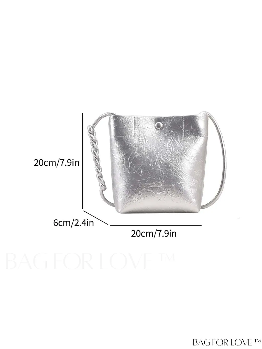 BagForLove - Stylish Compact Shoulder Bag: Mini All-Match Fashion Bucket Design