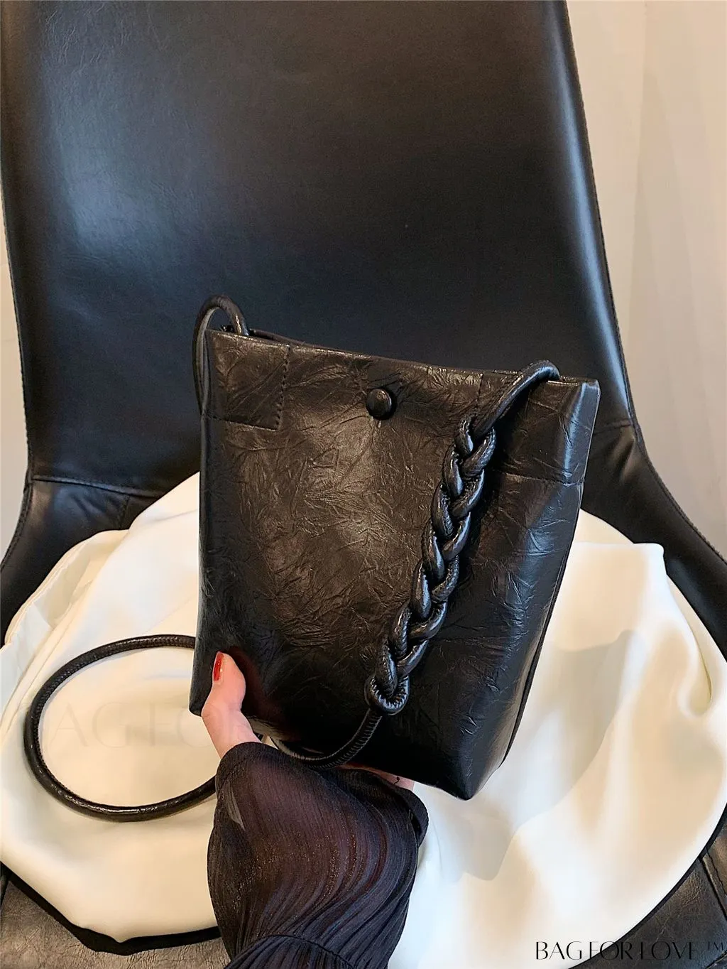 BagForLove - Stylish Compact Shoulder Bag: Mini All-Match Fashion Bucket Design