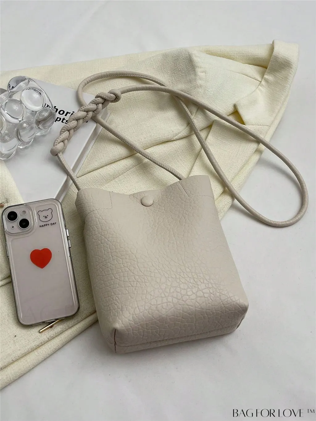 BagForLove - Stylish Compact Shoulder Bag: Mini All-Match Fashion Bucket Design