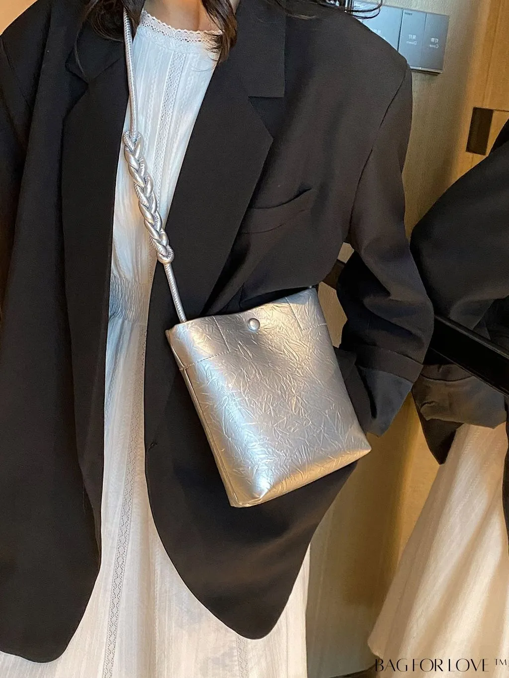 BagForLove - Stylish Compact Shoulder Bag: Mini All-Match Fashion Bucket Design