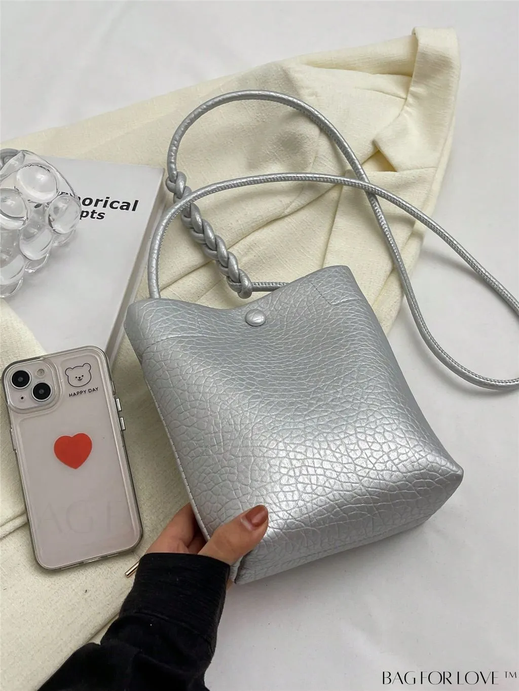 BagForLove - Stylish Compact Shoulder Bag: Mini All-Match Fashion Bucket Design