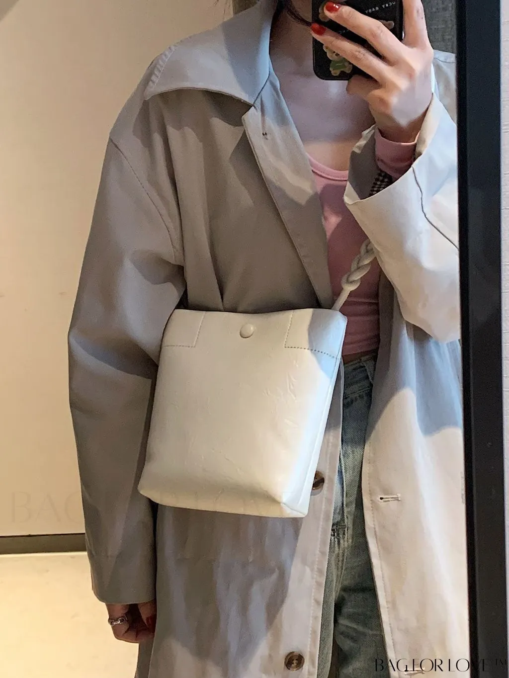 BagForLove - Stylish Compact Shoulder Bag: Mini All-Match Fashion Bucket Design