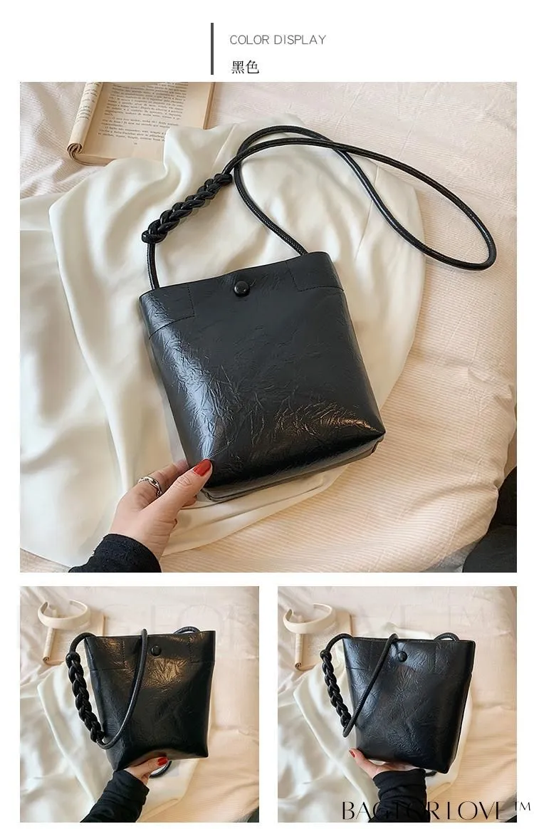 BagForLove - Stylish Compact Shoulder Bag: Mini All-Match Fashion Bucket Design