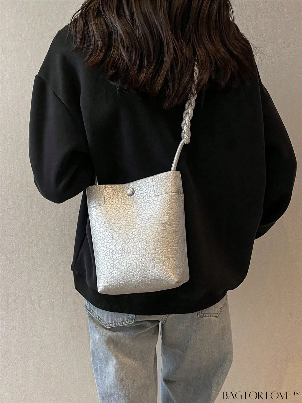 BagForLove - Stylish Compact Shoulder Bag: Mini All-Match Fashion Bucket Design
