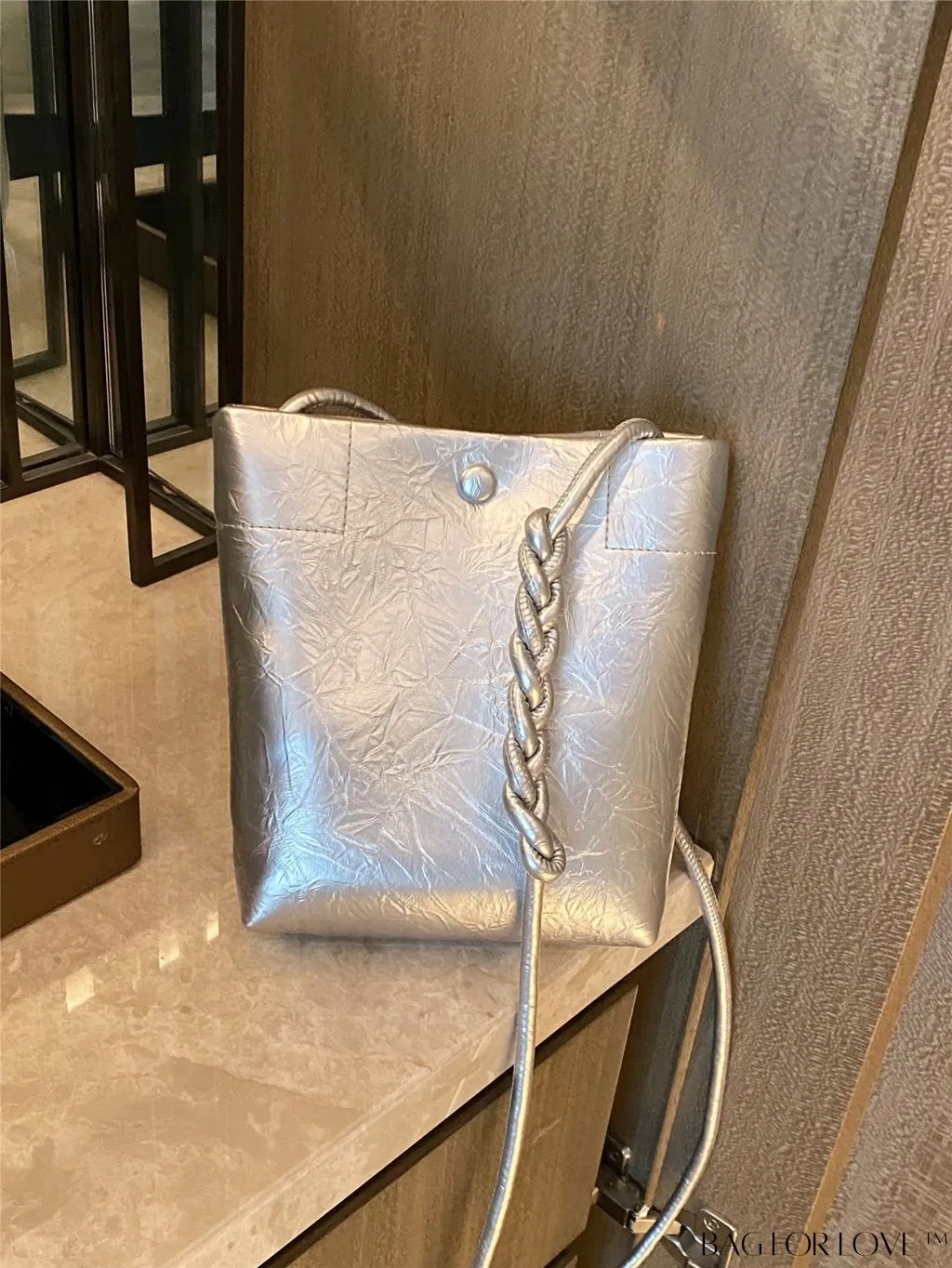 BagForLove - Stylish Compact Shoulder Bag: Mini All-Match Fashion Bucket Design