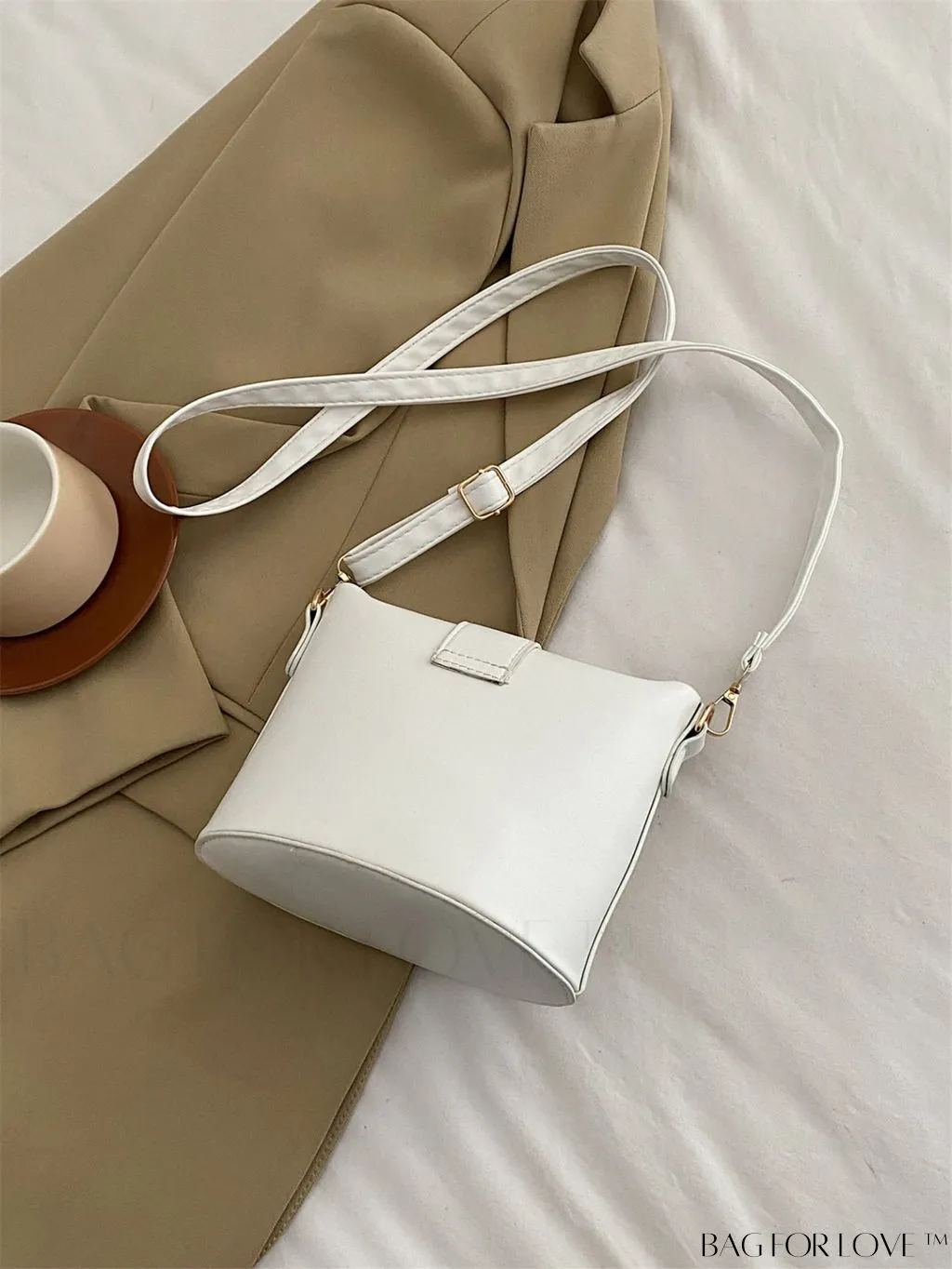 BagForLove - Stylish Korean Cross-Body Bucket Bag - PU Material, Perfect for Summer