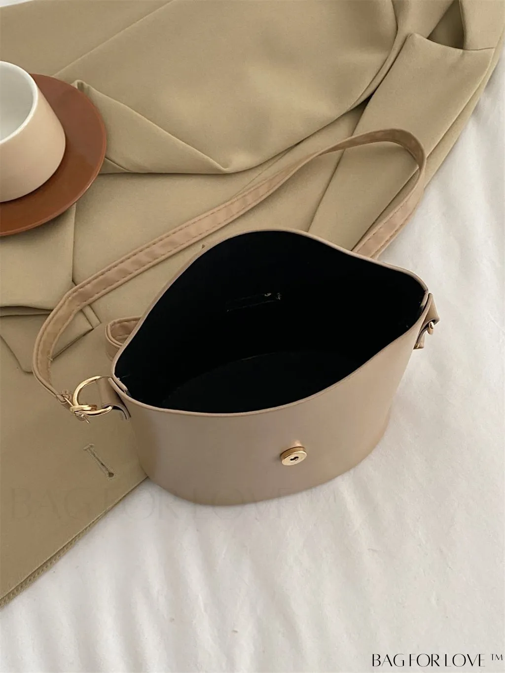 BagForLove - Stylish Korean Cross-Body Bucket Bag - PU Material, Perfect for Summer