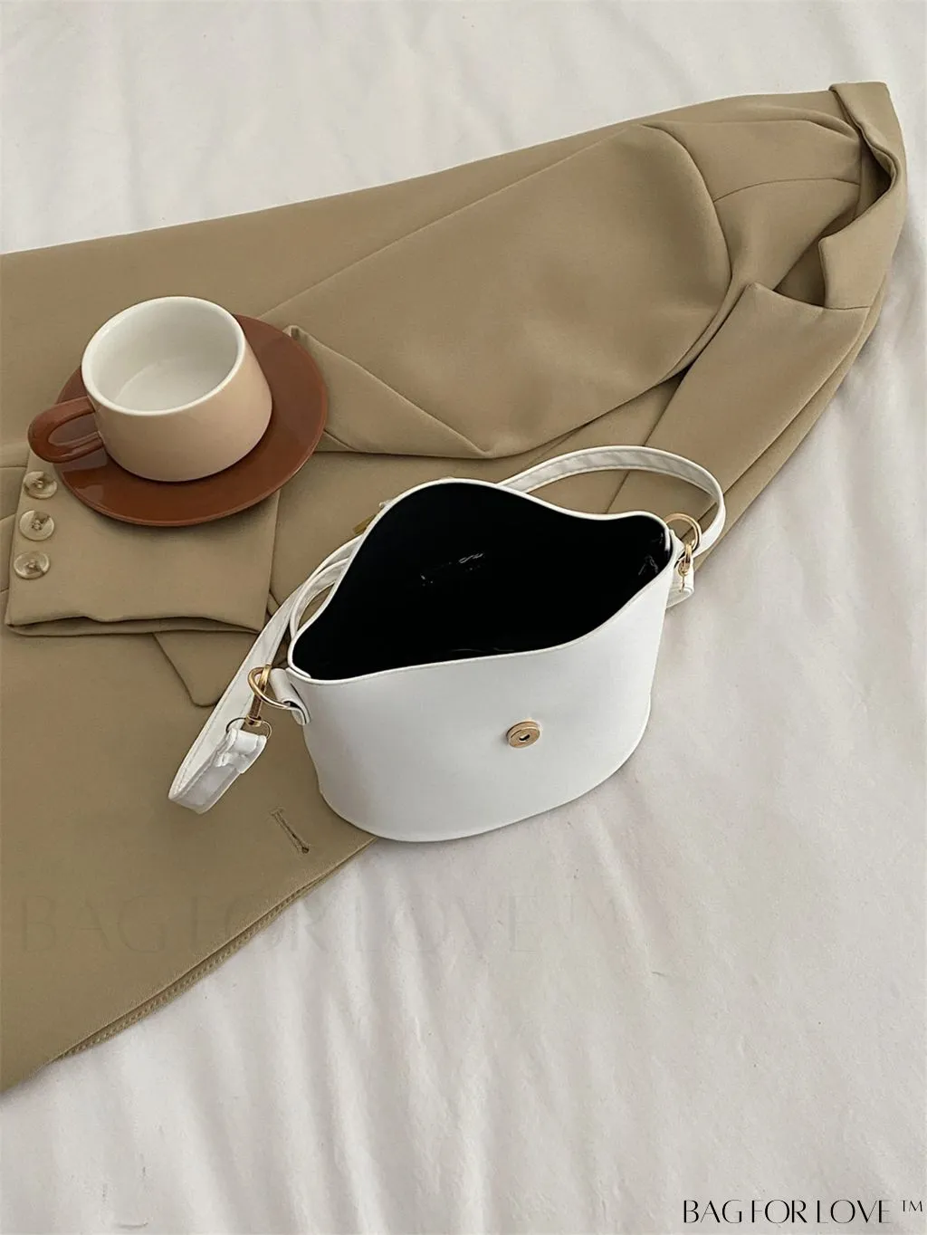 BagForLove - Stylish Korean Cross-Body Bucket Bag - PU Material, Perfect for Summer