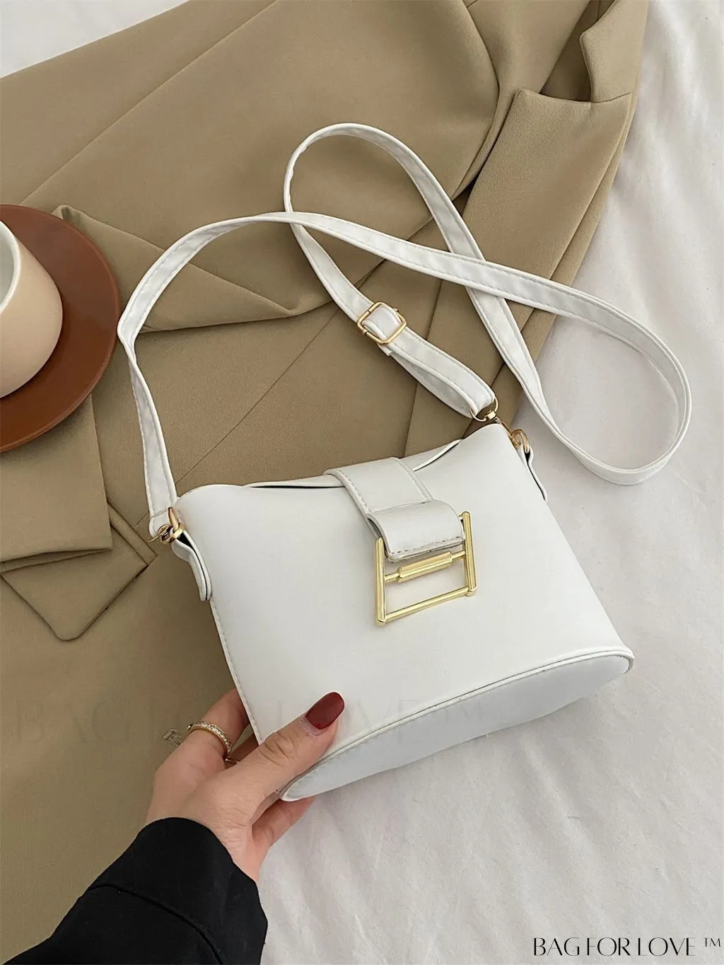BagForLove - Stylish Korean Cross-Body Bucket Bag - PU Material, Perfect for Summer