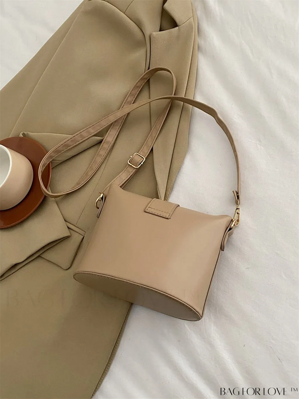 BagForLove - Stylish Korean Cross-Body Bucket Bag - PU Material, Perfect for Summer