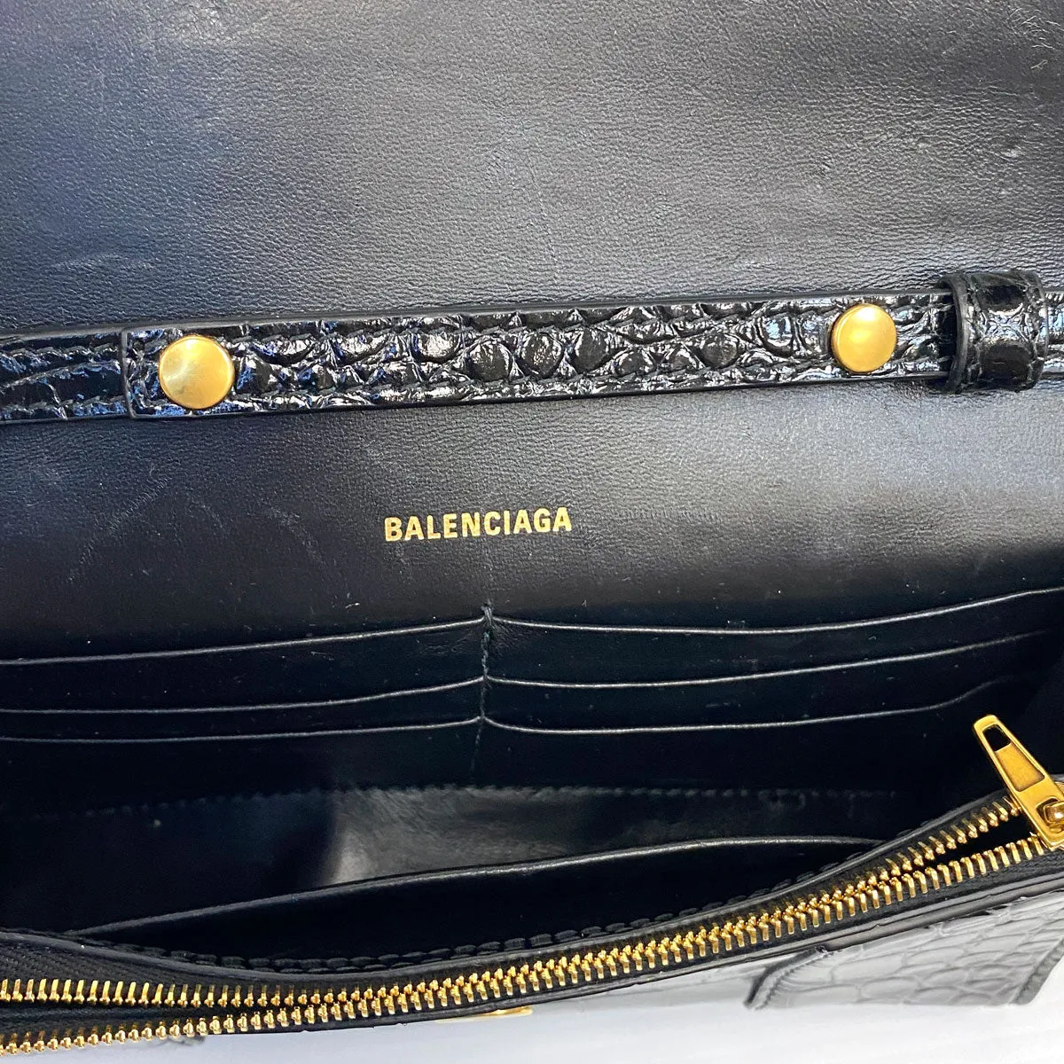 Balenciaga Hourglass Wallet on Chain