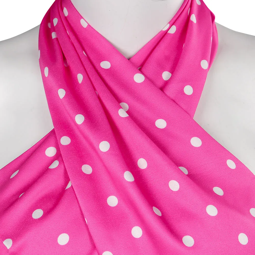 Barbie Cosplay Costume Pink Spots Dress Outfits Halloween Carnival Suit