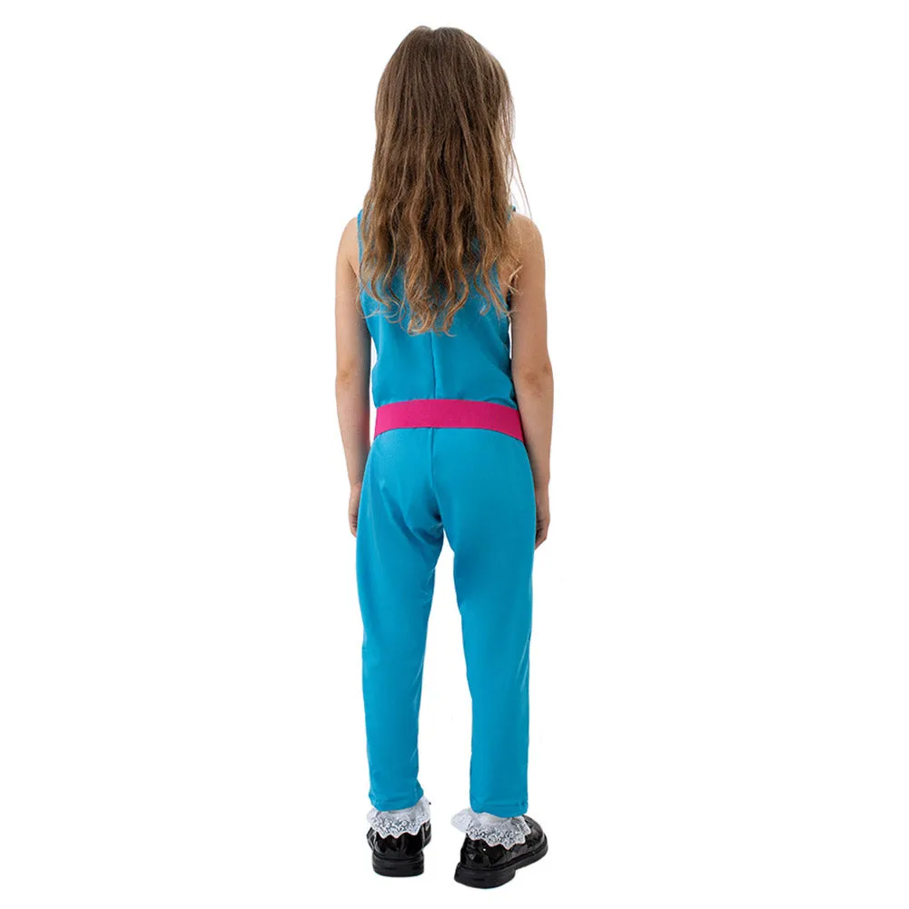 Barbie Kids Children Feamle Blue Halloween Carnival Party Suit Cosplay Costume